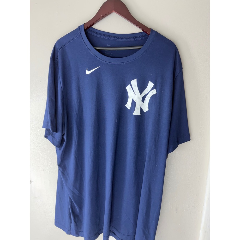 Nike New York Yankees Dri-FIT T-Shirt Mens 3XL Navy Blue MLB Baseball Tee